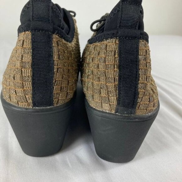 Womens‎ Steven by Steve Madden Wedge Shoe Gold Black Base 9 - Picture 6 of 9